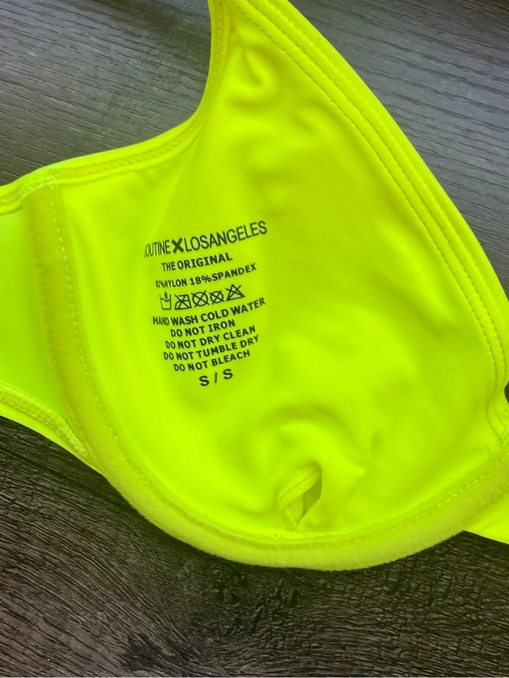 Boutine la neon yellow bikini sz s